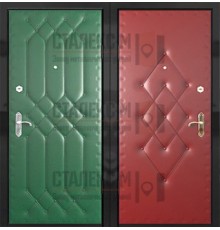 Металлическая дверь Винилискожа (с двух сторон) -7